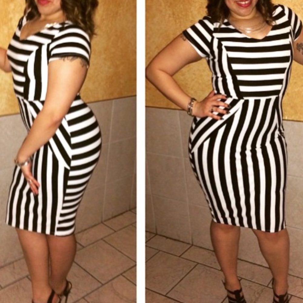 B&W Midi dress - Picture 2 of 2